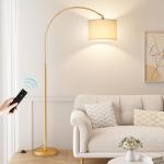 Dimmable Arc Floor Lamp with Remote Control