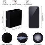 Dimmable Modern LED Wall Sconce - Black