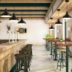 Farmhouse Pendant Light with Matte Black Shade