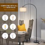 Seaside Arc Floor Lamp with Adjustable Shade