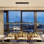 LannlKer 39in Dimmable LED Linear Pendant Light