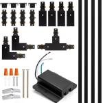 H Track Lighting Kit - 13ft Black Rail Set