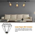 Modern E26 Track Lighting Heads with Glass Shade