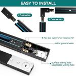 H Track Lighting Kit - 13ft Black Rail Set