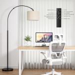 Dimmable Arc Floor Lamp with Remote Control