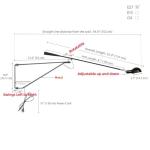 Black Adjustable Swing Arm Wall Sconce Light