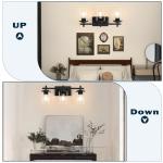 Spiglamm 3-Light Black Vanity Light Fixture