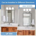 Brushed Nickel 3-Light Bathroom Vanity Sconces