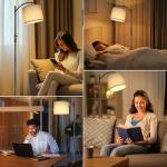 RottoGOON Dimmable Arc Floor Lamp - Black