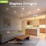 12 Pack 6 Inch Dimmable LED Recessed Lights