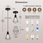 Modern Black Pendant Light Fixture for Any Space