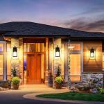 BesLowe 2-Pack Waterproof Outdoor Wall Lights