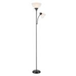 Globe Electric 72" Matte Black Torchiere Floor Lamp