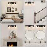 Spiglamm 3-Light Black Vanity Light Fixture