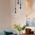 Stylish Glass Pendant Chandelier with 3 Lights