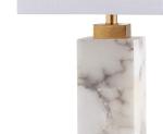 Modern White/Gold Alabaster LED Table Lamp