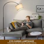 Seaside Arc Floor Lamp with Adjustable Shade