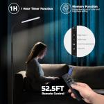Dimunt Adjustable LED Floor Lamp with Remote