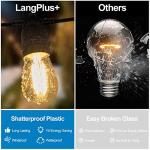 24.6Ft USB Outdoor String Lights with Dimmable LED Bulbs