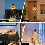 Bamboo Chandelier Pendant Light – 2 Pack