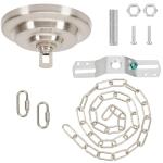 Heavy Duty Light Fixture Canopy Kit, Brushed Nickel