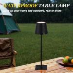 Cordless Rechargeable Touch Table Lamp - 2 Pack