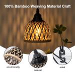 Bamboo Chandelier Pendant Light – 2 Pack
