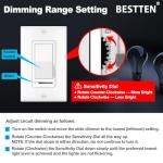 BESTTEN 2-Pack Dimmer Light Switches, Universal Control