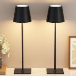 Cordless Rechargeable Touch Table Lamp - 2 Pack
