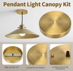 Sopffy 5.8-Inch Pendant Light Canopy Kit
