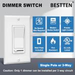 BESTTEN 2-Pack Dimmer Light Switches, Universal Control