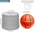 Gray Drum Lampshades Set of 2 for Lamps