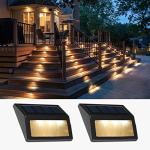 Follateas Outdoor Waterproof Solar Step Lights - 2 Pack