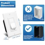 BESTTEN 2-Pack Dimmer Light Switches, Universal Control