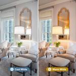 Gray Drum Lampshades Set of 2 for Lamps