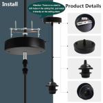 Industrial Mini Pendant Light with Adjustable Cord