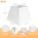 Square White Linen Lamp Shade for Table & Floor Lamps