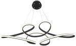Helix Black Multi-Ring LED Ceiling Pendant Light