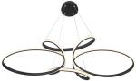 Helix Black Multi-Ring LED Ceiling Pendant Light