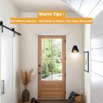 2 Pack Black LED Outdoor Wall Lights