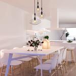 Stylish Glass Pendant Chandelier with 3 Lights