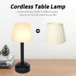 Mr. White Cordless Rechargeable Table Lamp - Black