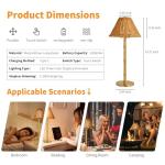 Mr. White Cordless Touch Control Table Lamp