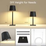 Yogaret 2 Pack Portable Cordless Table Lamps