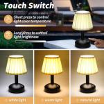 Mr. White Cordless Rechargeable Table Lamp - Black