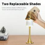 Gold Portable Waterproof Touch Table Lamp for Outdoors
