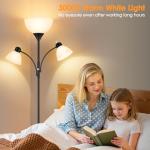 Coucrek 72" Dimmable Floor Lamp with Reading Lights