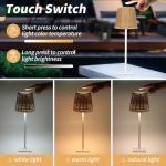 Wireless Portable Waterproof LED Table Lamp - White