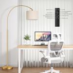 Dimmable Arc Floor Lamp with Remote Control
