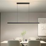 Zihoi Modern 47in LED Black Pendant Light